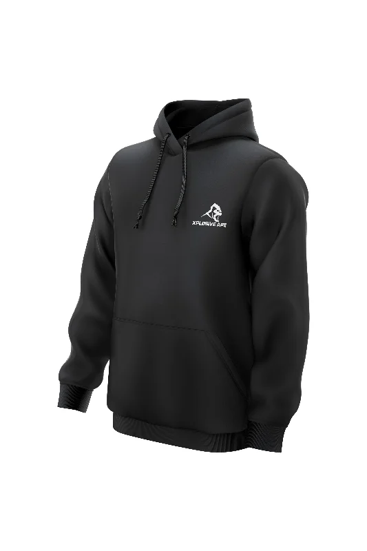 Oversized men hoodie with dropped shoulders for a streetwear look XAPE Essential Hoodie - Black Oversized men hoodie with dropped shoulders for a streetwear look XAPE Essential Hoodie - Black