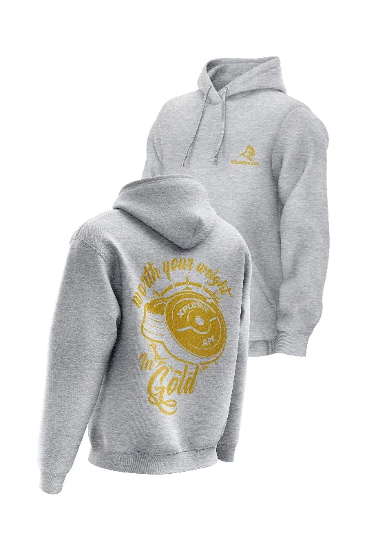Halloween - themed men hoodie with spooky prints XAPE Glitters Hoodie - Sports Grey
