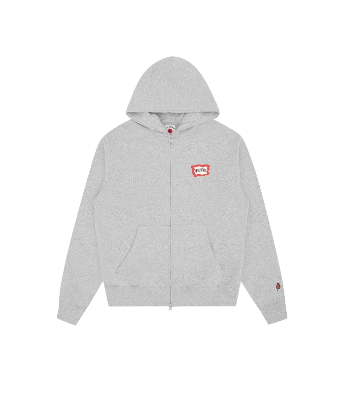Camouflage - pattern men hoodie for outdoor enthusiasts ROUNDABOUT ZIP THROUGH HOOD - HEATHER GREY Camouflage - pattern men hoodie for outdoor enthusiasts ROUNDABOUT ZIP THROUGH HOOD - HEATHER GREY