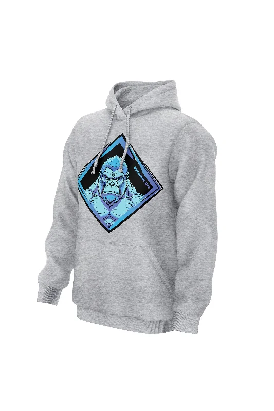 Slim - fit men hoodie to pair with skinny jeans XAPE Titanium V1 Hoodie - Grey