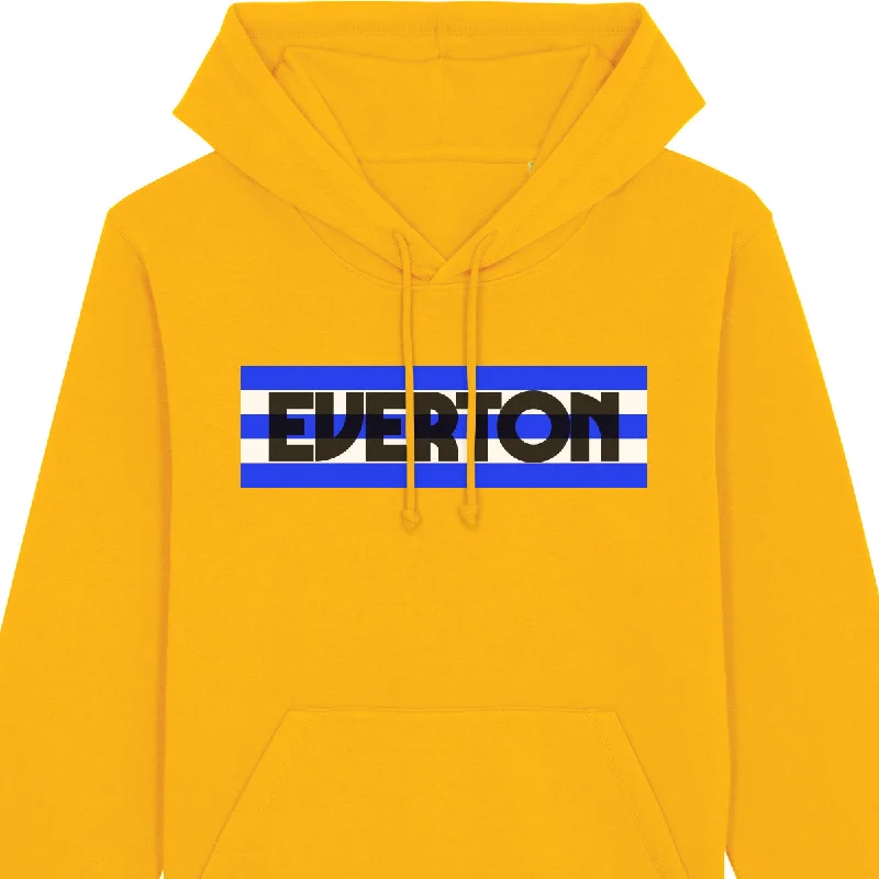 Water - resistant men hoodie for rainy days Everton Striped Banner Hoodie