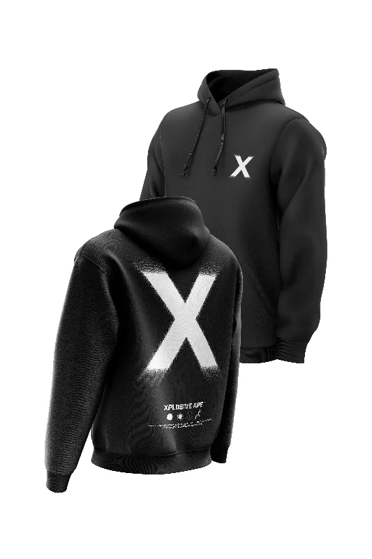 Organic cotton men hoodie for a sustainable and soft feel XAPE Halftone X V2 Hoodie - Black Organic cotton men hoodie for a sustainable and soft feel XAPE Halftone X V2 Hoodie - Black