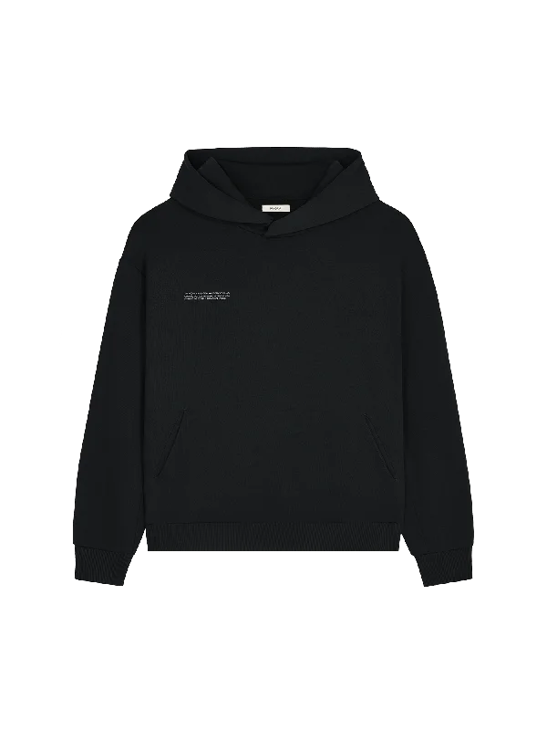 Luxury men hoodie made from cashmere - blend material Mens DNA Hoodie—black