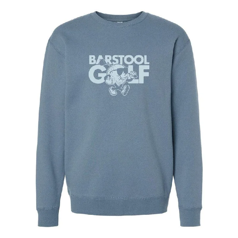 Luxury men hoodie made from cashmere - blend material Barstool Golf Character Crewneck Luxury men hoodie made from cashmere - blend material Barstool Golf Character Crewneck