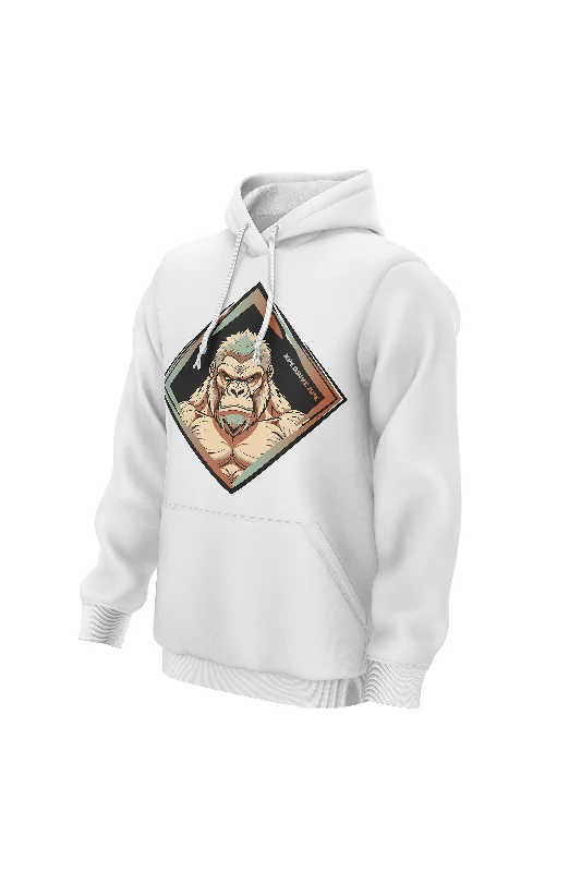 Thermal - insulated men hoodie for winter sports XAPE Titanium V2 Hoodie - White