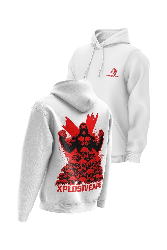 Water - resistant men hoodie for rainy days XAPE King Hoodie - White