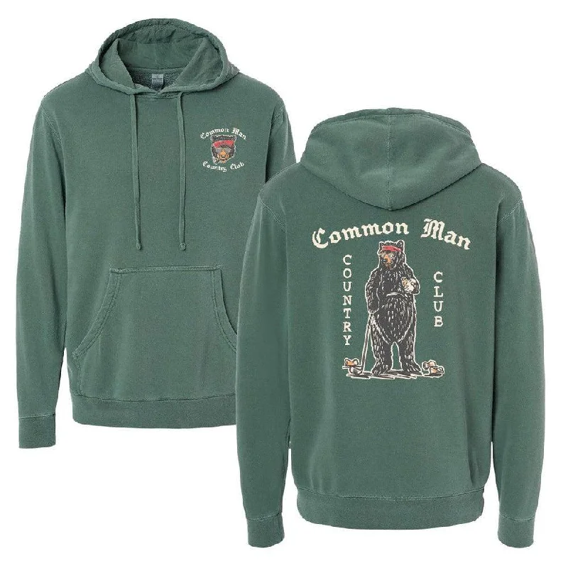 Men hoodie with a drawstring hood and adjustable hem Common Man Country Club Hoodie