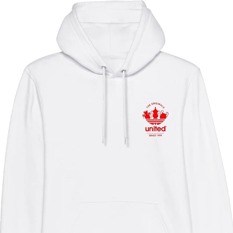 Retro - inspired men hoodie with a varsity logo Treble Originals Trefoil Badge Hoodie