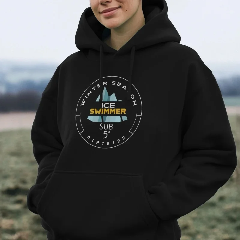 Tech - friendly men hoodie with a built - in headphone jack Winter Season Sub 5 Ice Swimmer Unisex Hoodie Tech - friendly men hoodie with a built - in headphone jack Winter Season Sub 5 Ice Swimmer Unisex Hoodie