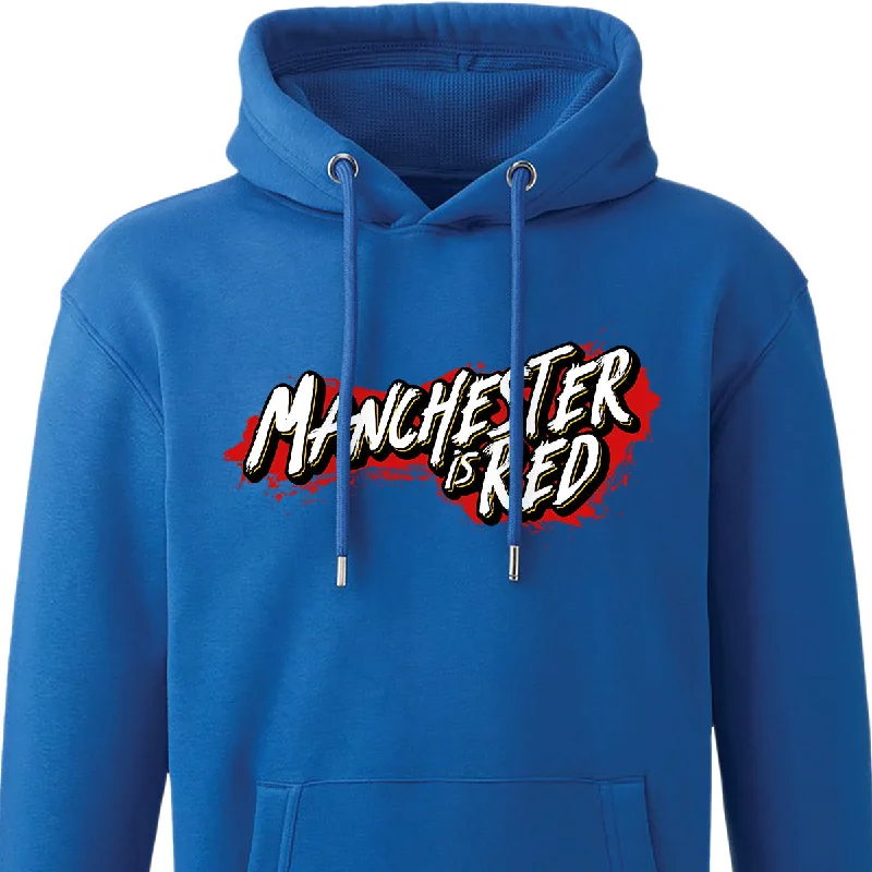 Fleece - lined men hoodie for extreme cold weather Manchester is Red Hoodie