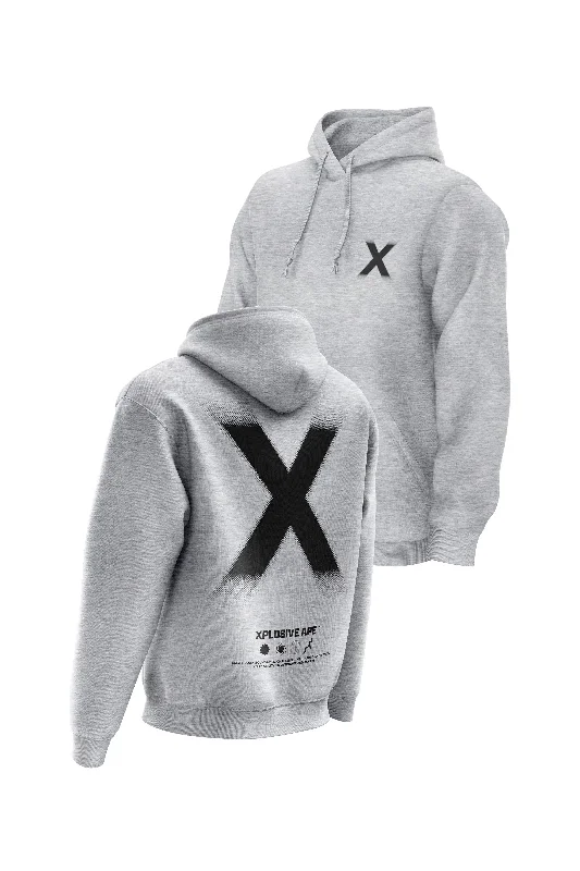 Graphic - printed men hoodie with anime motifs for otaku fans XAPE Halftone X V1 Hoodie - Grey Graphic - printed men hoodie with anime motifs for otaku fans XAPE Halftone X V1 Hoodie - Grey