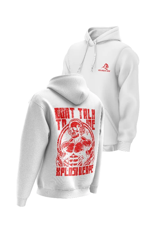 Retro - inspired men hoodie with a varsity logo XAPE DTTM Hoodie - White