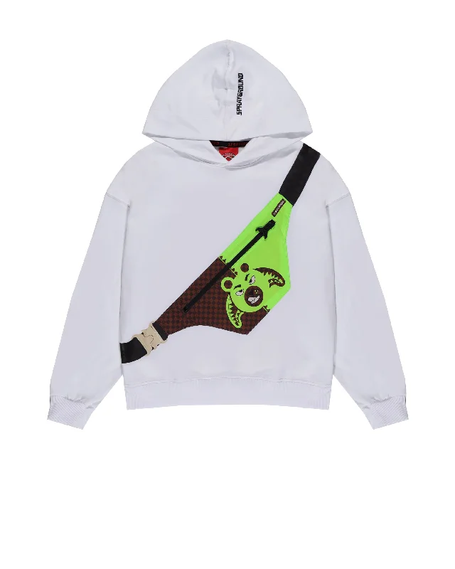 Lightweight men hoodie with mesh panels for breathability CROSSBODY MONEY BEAR CUT REGULAR HOODIE