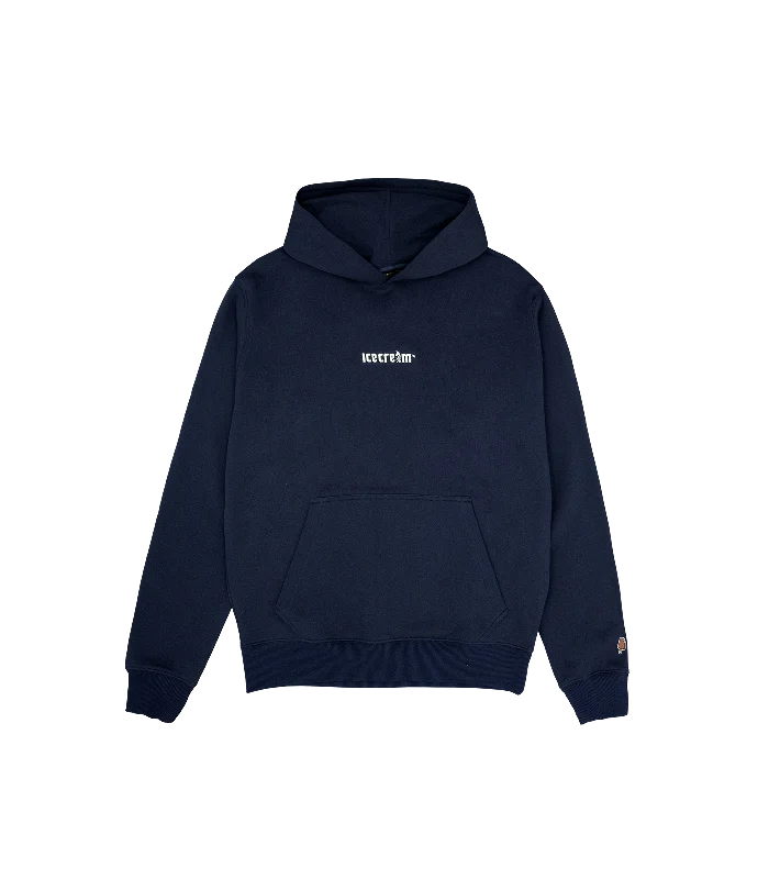 Tech - friendly men hoodie with a built - in headphone jack SNAKE ICECREAM HOODIE - NAVY Tech - friendly men hoodie with a built - in headphone jack SNAKE ICECREAM HOODIE - NAVY