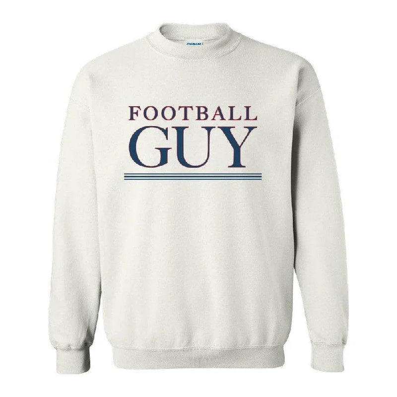 Luxury men hoodie made from cashmere - blend material Football Guy Crewneck