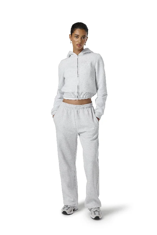 Men hoodie with a kangaroo pocket and ribbed cuffs Fitted Zip up Hoodie in Passive