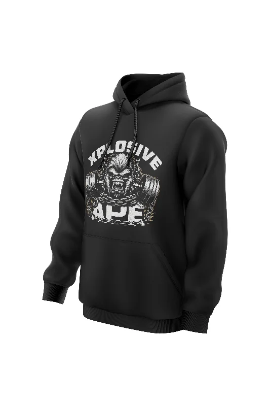Camouflage - pattern men hoodie for outdoor enthusiasts XAPE Yeti Hoodie - Black