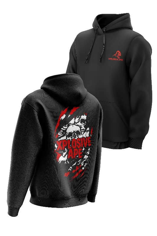 Slim - fit men hoodie to pair with skinny jeans XAPE 'B-Movie' Hoodie - Black