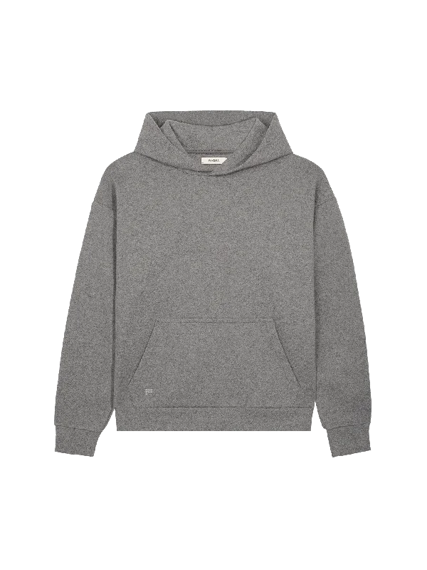 Fleece - lined men hoodie for extreme cold weather Mens Recycled Wool Jersey Hoodie—volcanic grey Fleece - lined men hoodie for extreme cold weather Mens Recycled Wool Jersey Hoodie—volcanic grey