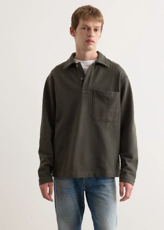 Thermal - insulated men hoodie for winter sports Fraser Relaxed Organic Loopback Polo