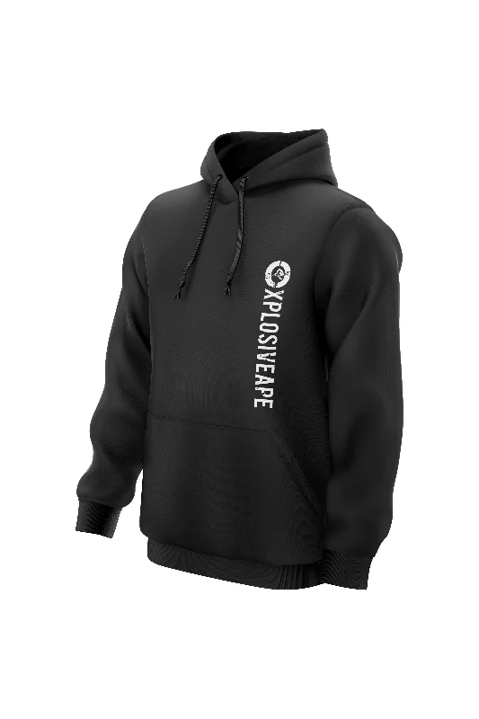 Tech - friendly men hoodie with a built - in headphone jack XAPE Impact Hoodie - Black Tech - friendly men hoodie with a built - in headphone jack XAPE Impact Hoodie - Black