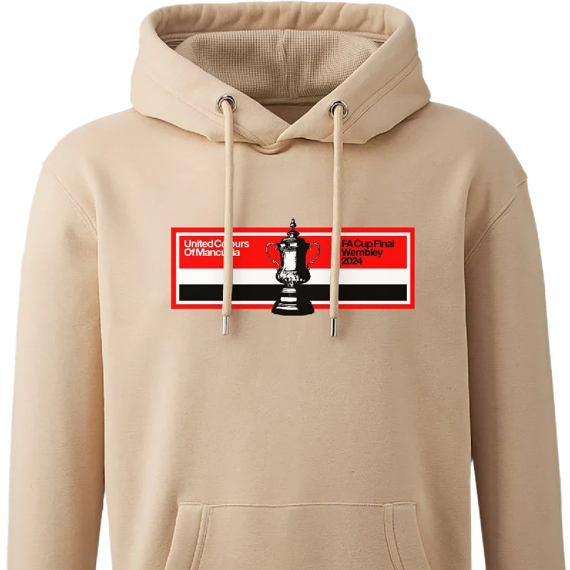 Retro - inspired men hoodie with a varsity logo FAC24 United Colours Hoodie
