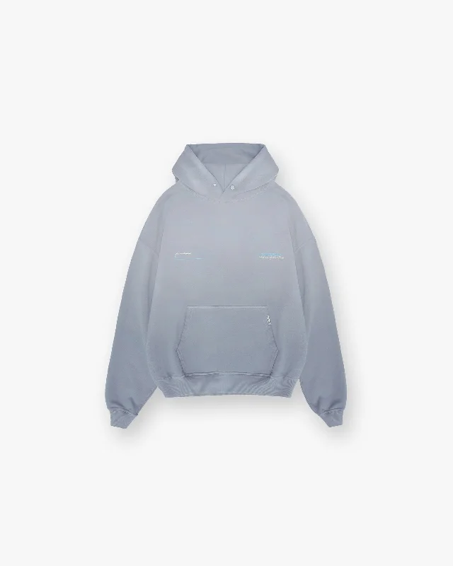 Men hoodie with a drawstring hood and adjustable hem Patron Of The Club Hoodie - Washed Grey