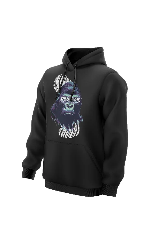 Tech - friendly men hoodie with a built - in headphone jack XAPE Persevere Hoodie - Black Tech - friendly men hoodie with a built - in headphone jack XAPE Persevere Hoodie - Black