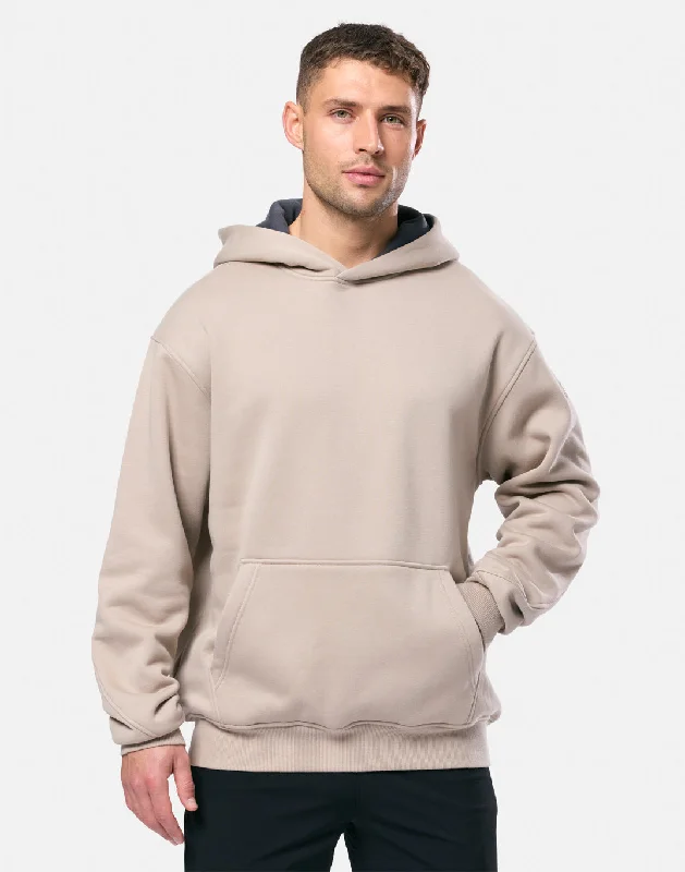 Men hoodie with a detachable hood for versatility Sierra Hoodie in Rich Taupe