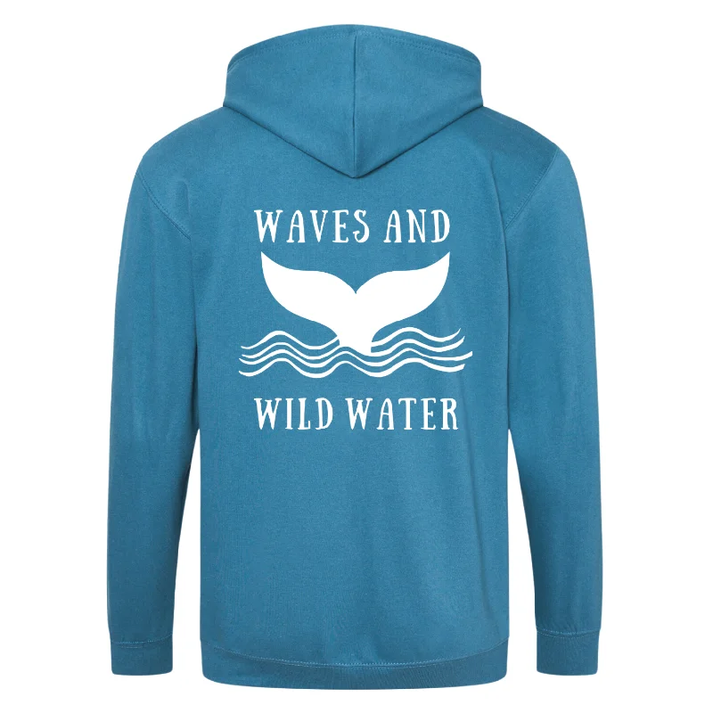 Men hoodie with a drawstring hood and adjustable hem 'WAVES' Ocean Depths Unisex Hoodie Men hoodie with a drawstring hood and adjustable hem 'WAVES' Ocean Depths Unisex Hoodie