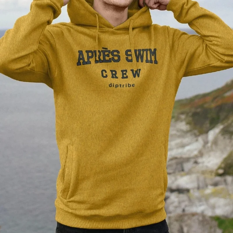 Zip - up men hoodie with multiple pockets for storage Recycled Organic Men's Yellow Hoodie - Après Swim Crew Zip - up men hoodie with multiple pockets for storage Recycled Organic Men's Yellow Hoodie - Après Swim Crew