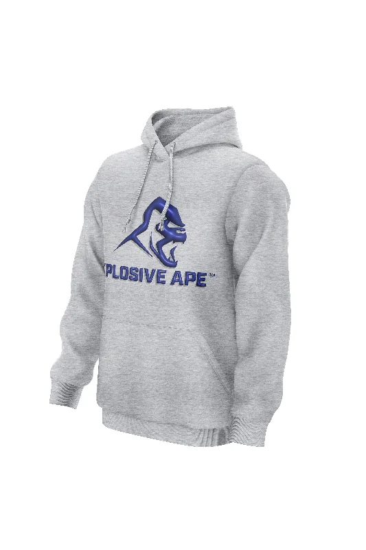 Men hoodie with a drawstring hood and adjustable hem XAPE Alpha Hoodie - Grey