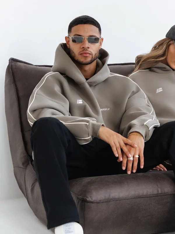 Fleece - lined men hoodie for extreme cold weather Apex Pro Relaxed Hoodie - Safari Green