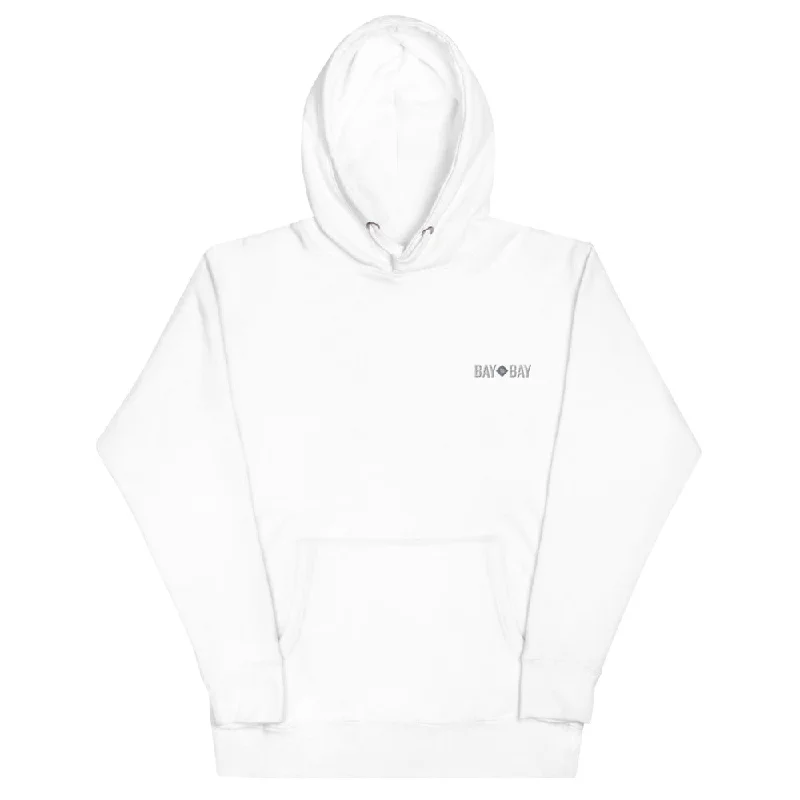 Organic cotton men hoodie for a sustainable and soft feel White Bay to Bay Hoodie