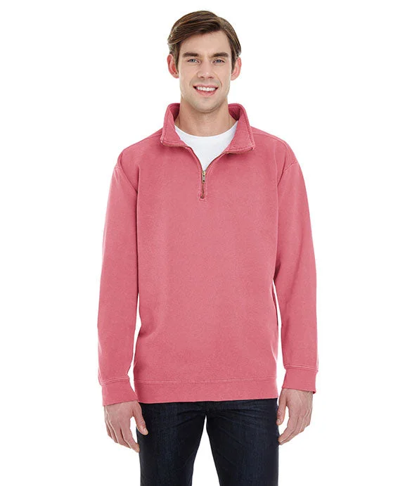Men's quarter - zip with a mesh panel for breathability1580 - Comfort Colors Adult Quarter-Zip Sweatshirt | Crimson Men's quarter - zip with a mesh panel for breathability1580 - Comfort Colors Adult Quarter-Zip Sweatshirt | Crimson