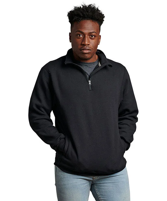 1Z4HBM - Russell Athletic Unisex Dri-Power® Quarter-Zip Fleece | Black