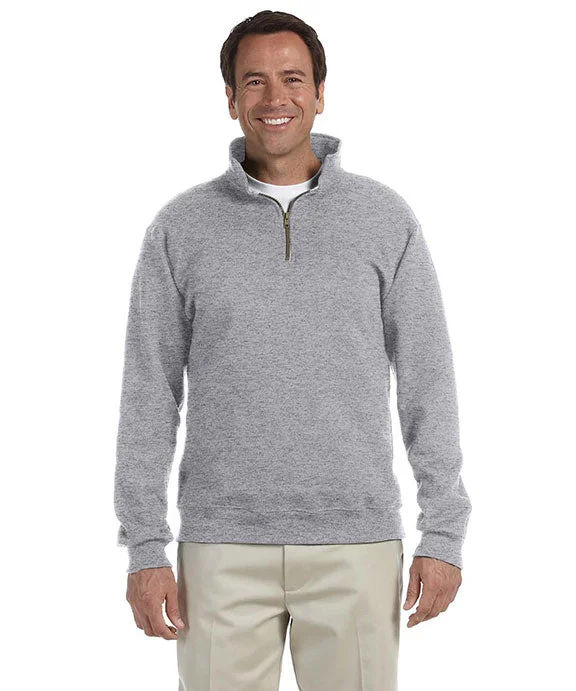 Men's quarter - zip with a stand - up collar for a modern edge4528 - Jerzees Adult Super Sweats® NuBlend® Fleece Quarter-Zip Pullover | Oxford Men's quarter - zip with a stand - up collar for a modern edge4528 - Jerzees Adult Super Sweats® NuBlend® Fleece Quarter-Zip Pullover | Oxford