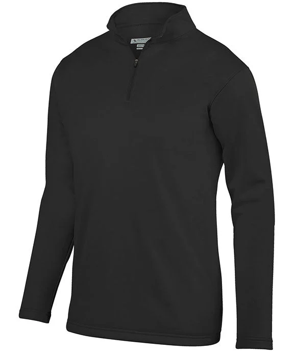 AG5507 - Augusta Sportswear Adult Wicking Fleece Quarter-Zip Pullover | Black