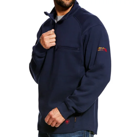 Ariat FR Navy Rev 1/4 Zip Pullover 10022333