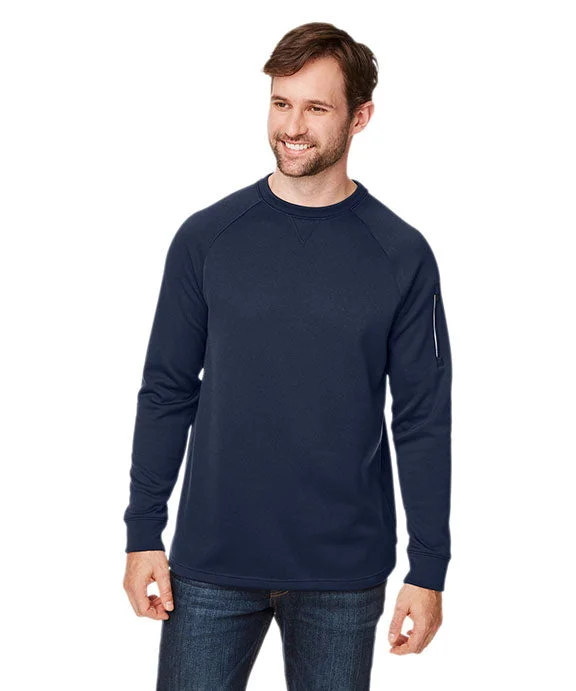 Plus - size men's quarter - zip for a comfortable fitCE800 - Core 365 Unisex Fusion ChromaSoft™ Fleece Crew Pullover | Classic Navy Plus - size men's quarter - zip for a comfortable fitCE800 - Core 365 Unisex Fusion ChromaSoft™ Fleece Crew Pullover | Classic Navy