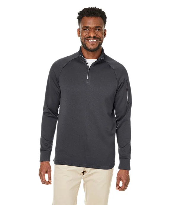 Men's quarter - zip with a reflective trim for safetyCE801 - Core 365 Unisex Fusion ChromaSoft™ Fleece Quarter-Zip | Carbon Men's quarter - zip with a reflective trim for safetyCE801 - Core 365 Unisex Fusion ChromaSoft™ Fleece Quarter-Zip | Carbon