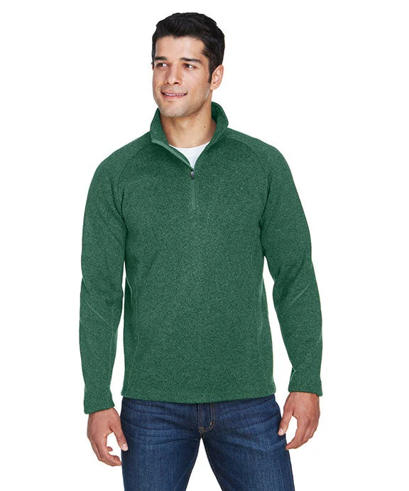 Men's quarter - zip with anti - odor propertiesDG792 - Devon & Jones Adult Bristol Sweater Fleece Quarter-Zip | Forest Heather Men's quarter - zip with anti - odor propertiesDG792 - Devon & Jones Adult Bristol Sweater Fleece Quarter-Zip | Forest Heather