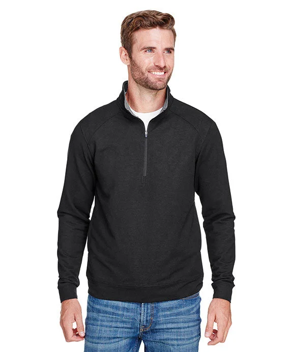 JA8434 - J America Adult Omega Stretch Quarter-Zip | Black