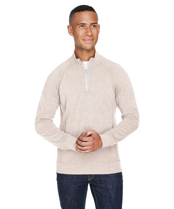 JA8869 - J America Adult Triblend Fleece Quarter-Zip | Oatmeal