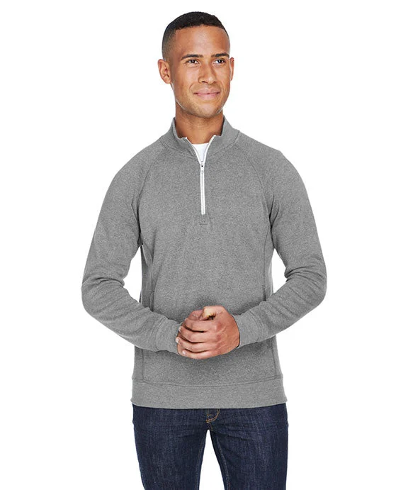 JA8869 - J America Adult Triblend Fleece Quarter-Zip | Smoke