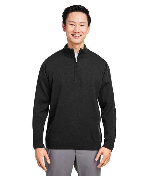 Men's quarter - zip for travel due to its versatility​M421 - Harriton Unisex Pilbloc™ Quarter-Zip Sweater | Black