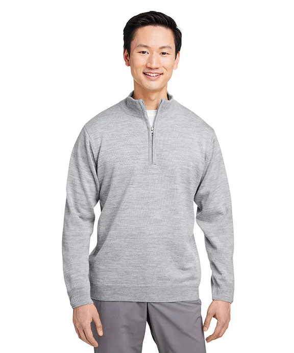 M421 - Harriton Unisex Pilbloc™ Quarter-Zip Sweater | Grey Heather