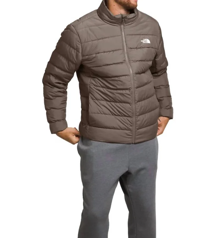 Lightweight men jackets made from recycled nylon for eco - friendly travelAconcagua 3 Jacket In Falcon Brown