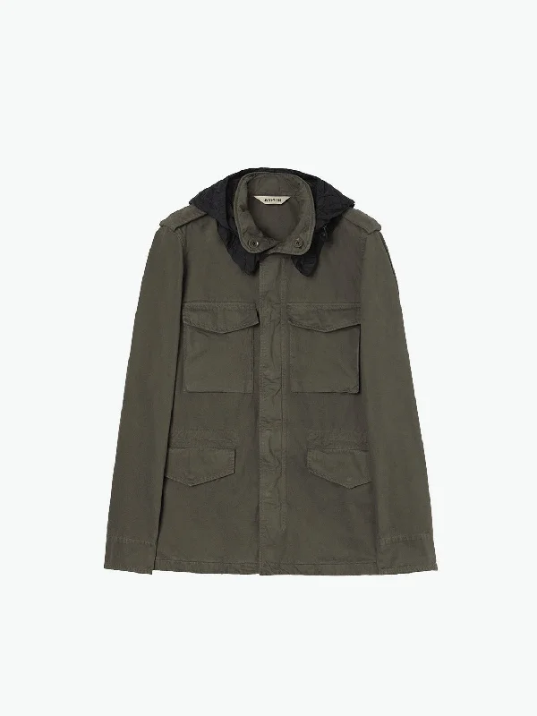 Aspesi Cotton Mini Field Jacket Military