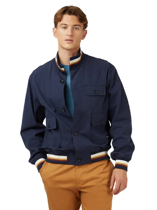 Windbreaker men jackets with UV protection for outdoor activitiesBen Sherman Mens 'Utility' Bomber Jacket Windbreaker men jackets with UV protection for outdoor activitiesBen Sherman Mens 'Utility' Bomber Jacket
